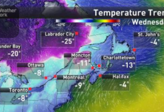 明天回暖后多伦多将开始新一轮降温 比之前更冷