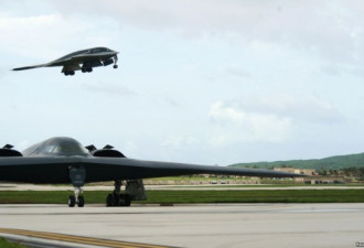 美国在关岛部署三架B-2轰炸机向朝鲜发强硬信号