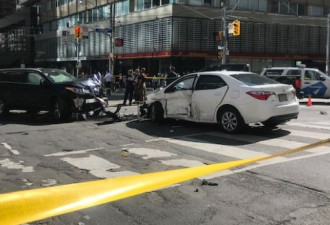 多伦多市中心车祸四人受伤
