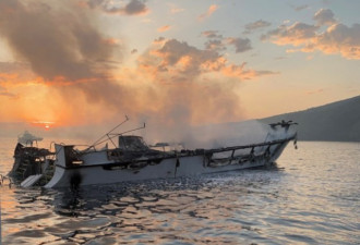 南加火烧船 漏夜已寻获25尸 5船员获救