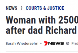 悉尼女孩遭父亲性侵10年分裂出2500种人格报复