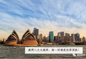 澳洲八大太强悍，每一所都是世界顶级！