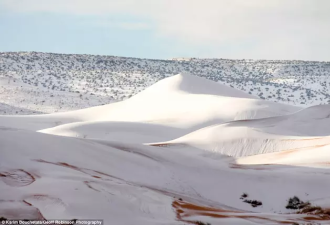 撒哈拉沙漠下雪了，40年来第三次 眼前一片苍茫