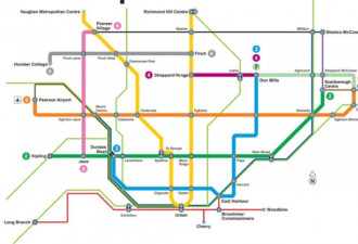 激动！多伦多未来完整地铁线路图，发达便利！