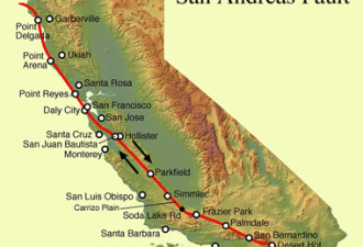 加州休眠地震断层仍活跃 可能引发7级地震