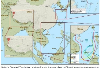 美国防部报告将中国地图中的台湾抹掉