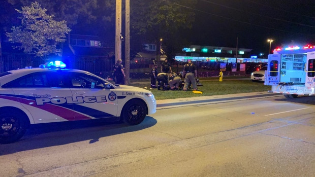 Police respond to a double shooting in the area of Jane Street and York Gate Boulevard Tuesday September 17, 2019. (Jorge Costa)