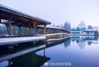 下雪后的杭州西湖，真的美哭了...
