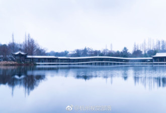 下雪后的杭州西湖，真的美哭了...