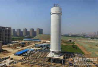 西安除霾塔净化力惊人 目击雾霾呈旋风状吸入