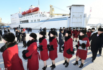 搭载朝鲜艺术团的万景峰92号船突然返回朝鲜