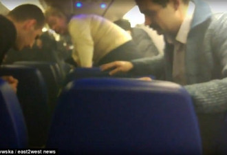 客机降落后乘客充电宝起火 俄航客舱充满烟雾