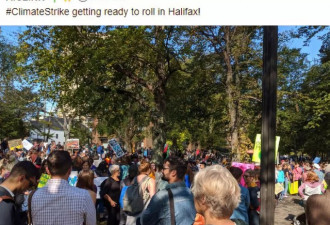 加拿大各大城市万人上街抗议气候变化