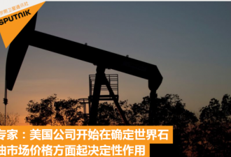 俄媒：美国公司决定未来的油价,而不是欧佩克