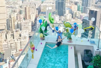 陈浩民一家天台泳池戏水，豪宅月租超十万
