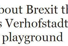 欧盟主席恶搞副手被抓拍 整个英国都急了