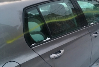 多伦多车主警惕！近期大量车被砸窗扎胎涂鸦！