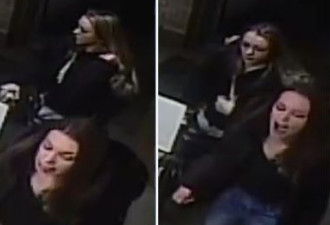 两白人女子持武器袭击咖啡店服务员 警发影像缉凶