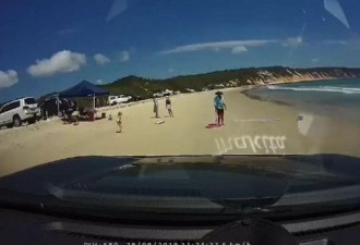 这是海滩还是公路?司机开车在澳海滩行驶引争议