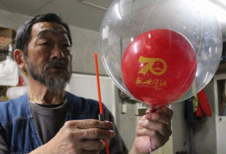 中国国庆气球这都飞到日本北海道去了？