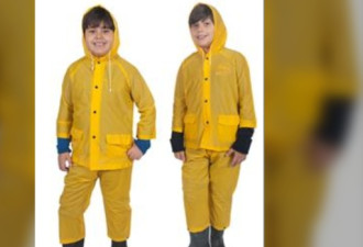 两款儿童雨衣存在窒息风险被召回