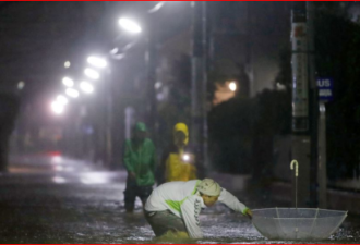 日本遭受60年来最强台风的袭击 东京陷入瘫痪