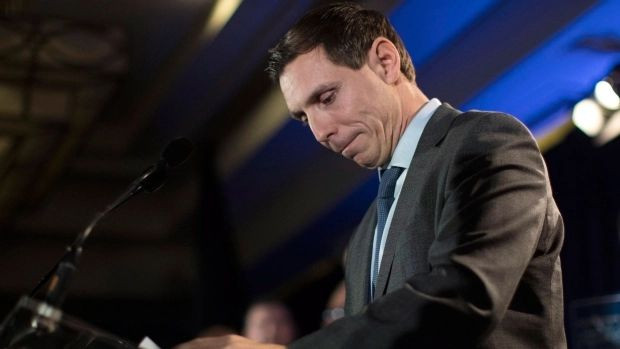 Ontario Conservative leadership candidate Patrick Brown addresses supporters and the media in Toronto on Sunday, February 18, 2018. THE CANADIAN PRESS/Chris Young