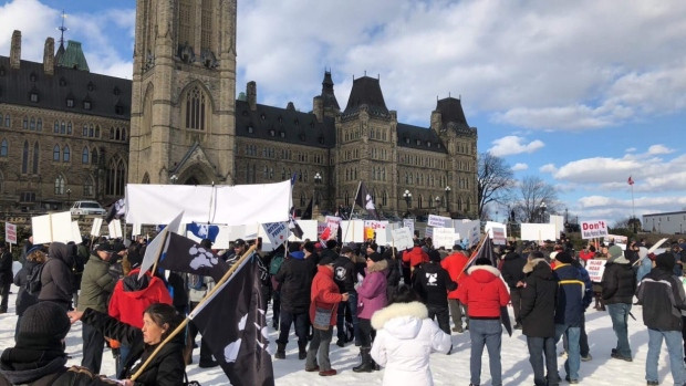 la meute storm alliance protest parliament hill ottawa feb 18 2018