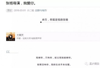 姑娘，你永远不会是张杨这样文艺导演的终结者