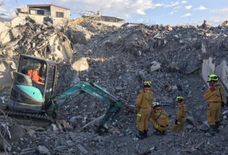 花莲地震20天后 大陆游客遗体今将从塌楼移出