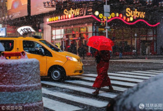 冻雨、降雪、强风：新风暴中的纽约