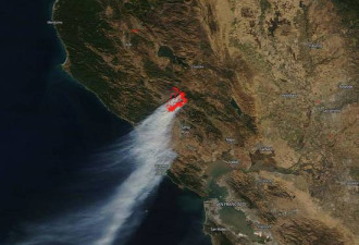 美国加州山火有多大？气象卫星拍到地球在冒烟