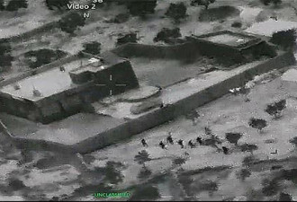 美国公布突袭巴格达迪军事画面 建筑物布满弹孔