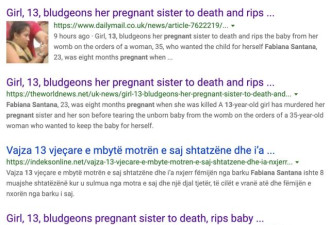 巴西女孩杀死怀孕姐姐，从她腹中扯出胎儿送人
