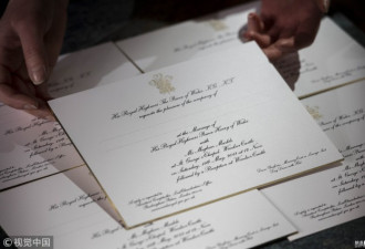 伦敦工作室印制 哈里王子婚礼请帖曝光