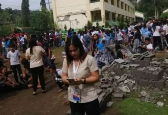 菲南部6.6级地震已造成6人死亡 上百人伤