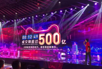 双11剁手党速度加倍，天猫769秒破500亿