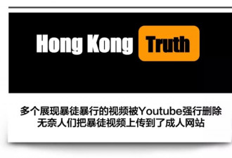 只有在成人网站，才能看到香港暴乱的真相……