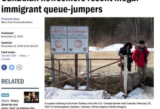 加拿大合法移民不满非法移民插队加塞