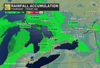GTA刮风安省东部冻雨西北地区降雪达15厘米