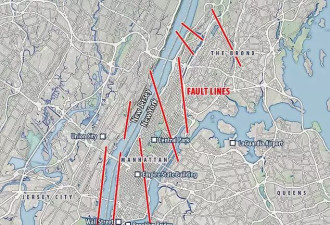 纽约或将发生大地震 曼哈顿在地震断层上？