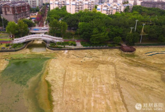污染严重 散发恶臭 南宁最大城市内湖被抽干了