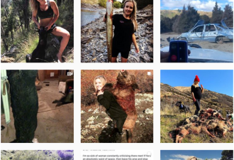 猎杀动物后晒自拍 新西兰女猎手被批穿着暴露