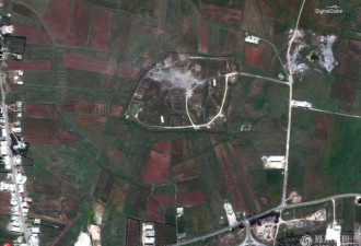 叙利亚遭空袭前后卫星画面公布出