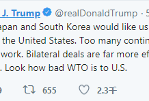 特朗普：我不喜欢TPP 看看WTO对美国有多坏