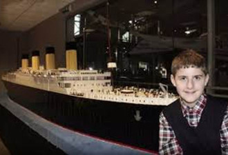 10岁自闭儿巧手 造全球最大铁达尼号乐高模型