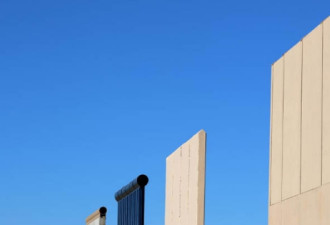 美墨边境围墙终于现身 最高达9.1米
