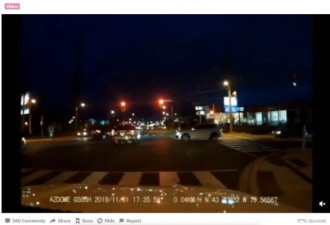 实拍爆料:多伦多警察不开警灯闯红灯！网友炸锅