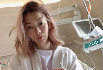 郑秀文病床上晒自拍不见许志安，自曝胃酸倒流