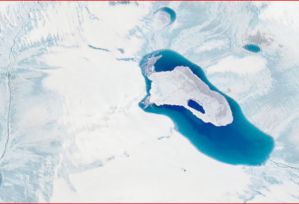 格陵兰冰盖融成世界最大瀑布